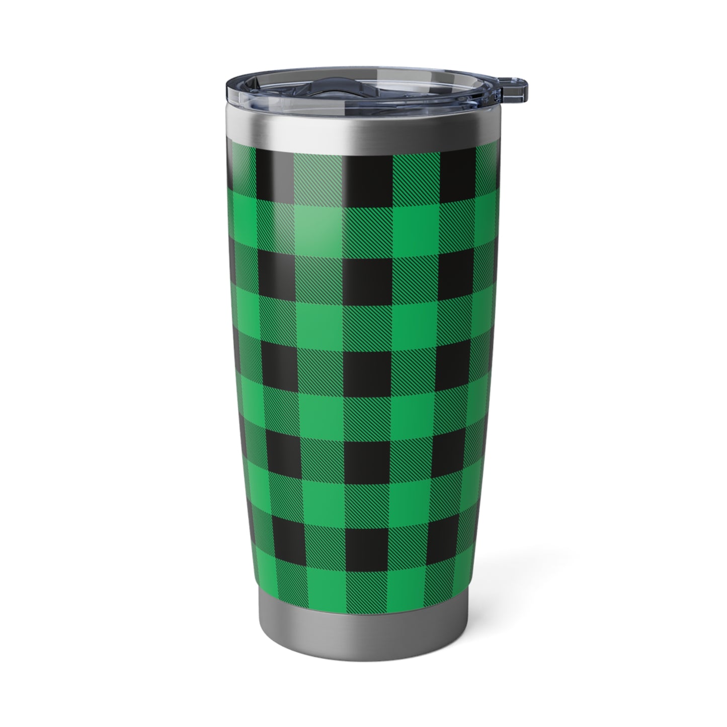 Green and Black Buffalo Plaid 20oz Hot/Cold Tumbler Mug