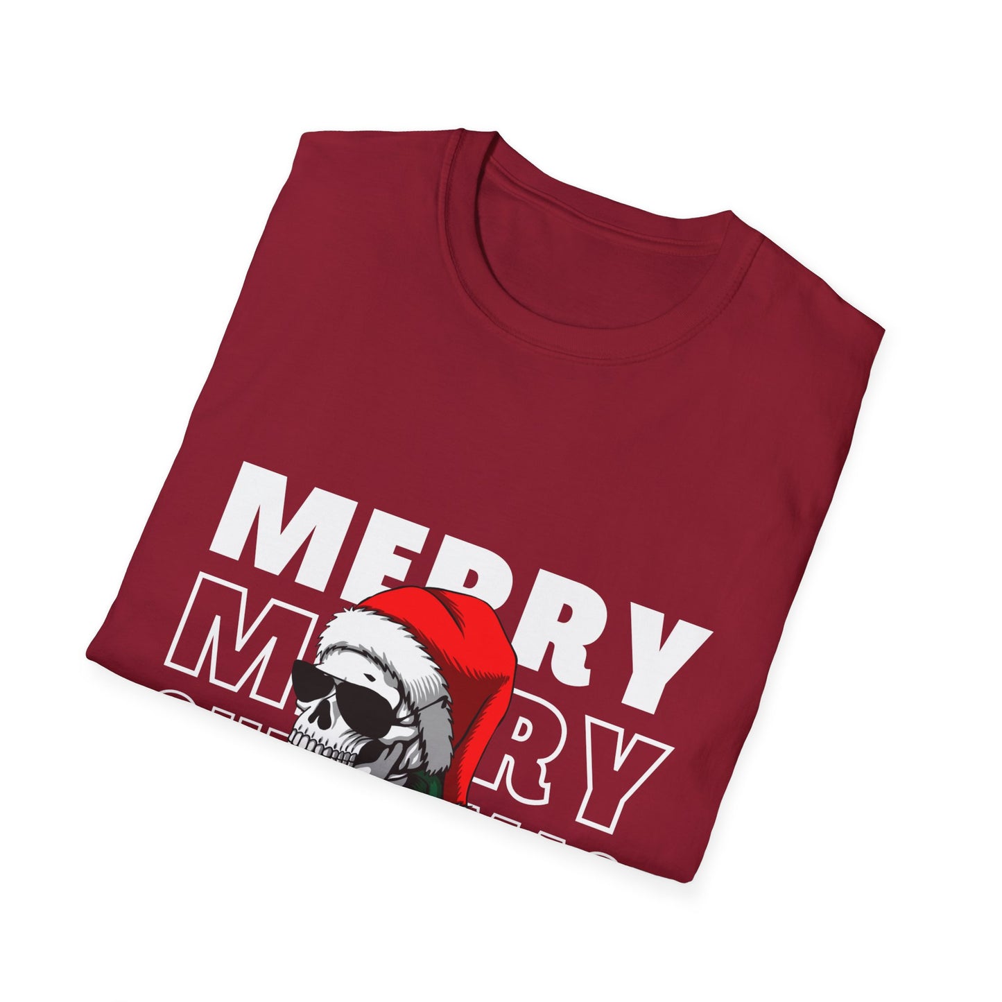 Santa Skull Christmas Unisex Tee