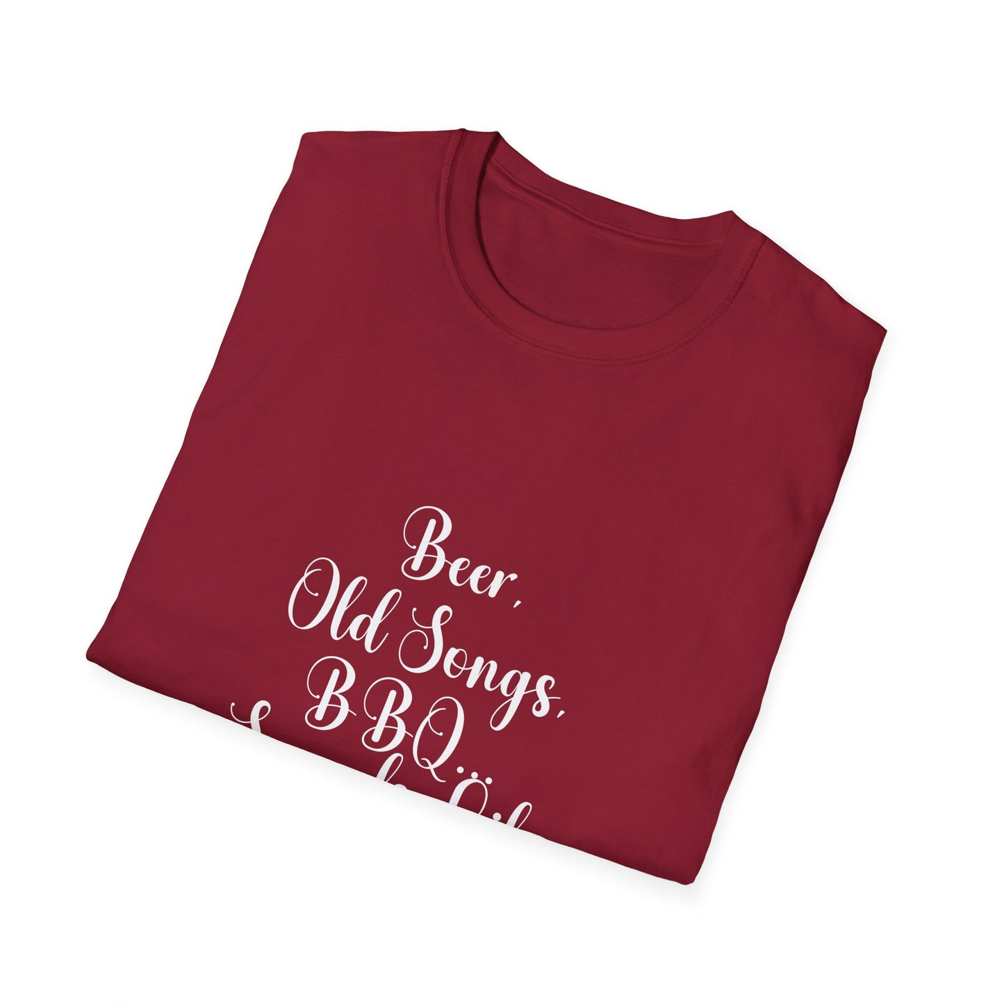 Beer, Old Songs & BBQ Dad Unisex Tee