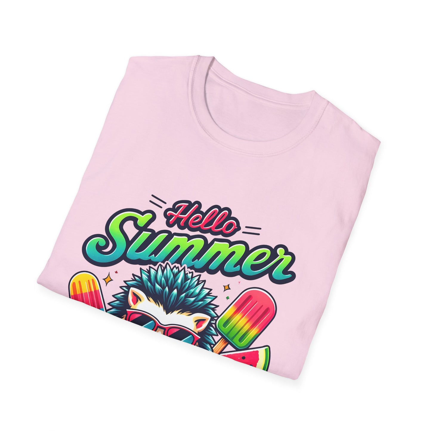 Summer Hedgehog Soft Unisex Tee