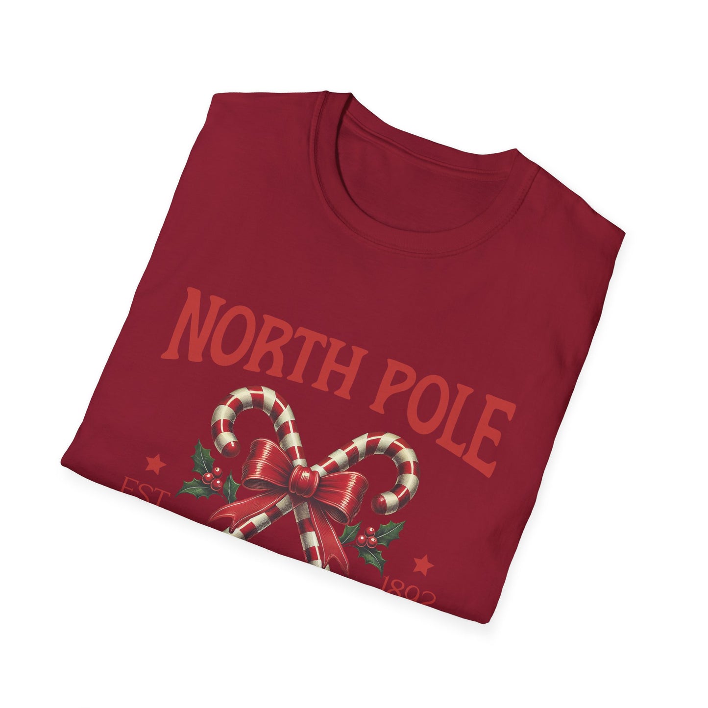 Retro North Pole University Unisex Tee