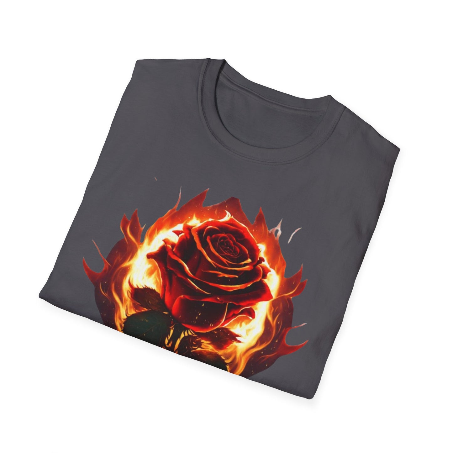 Rose and Flames Unisex Tee