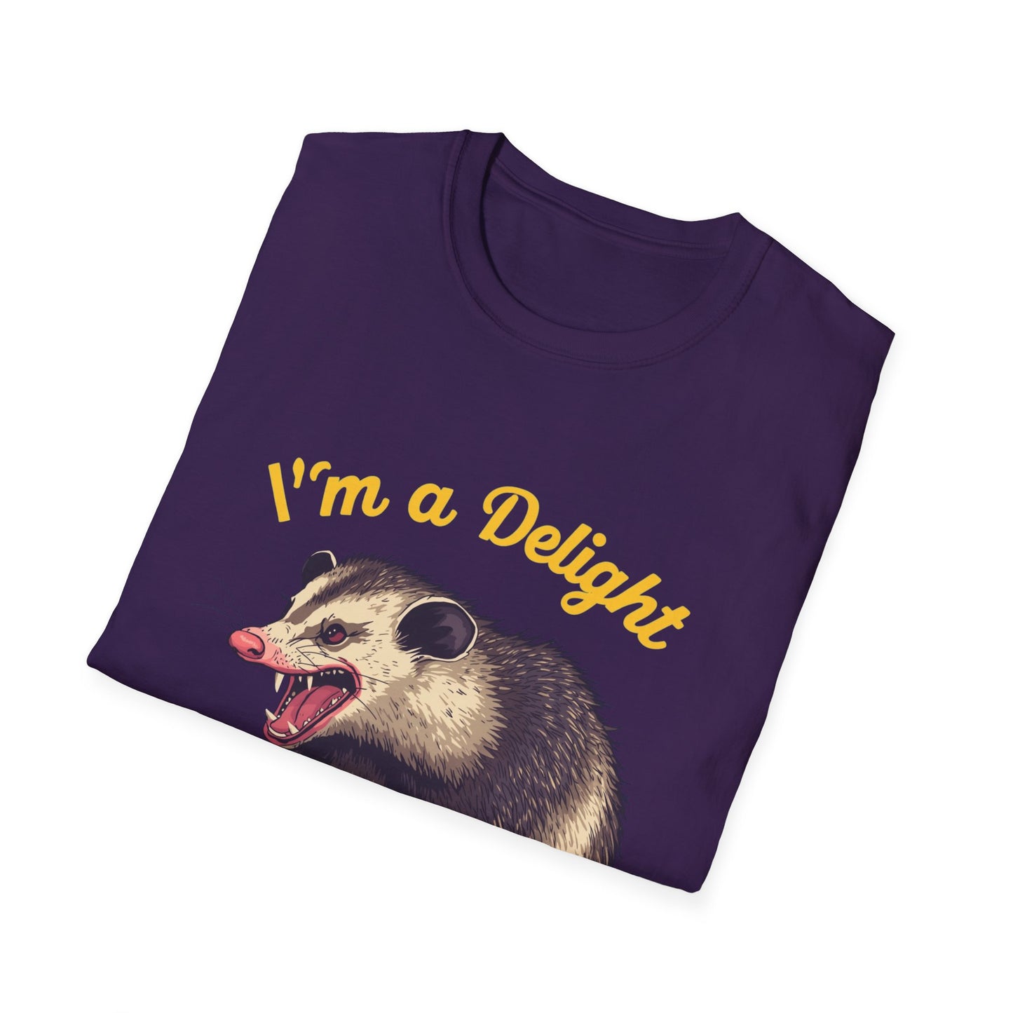 Snarling Opossum I'm a Delight Unisex Tee