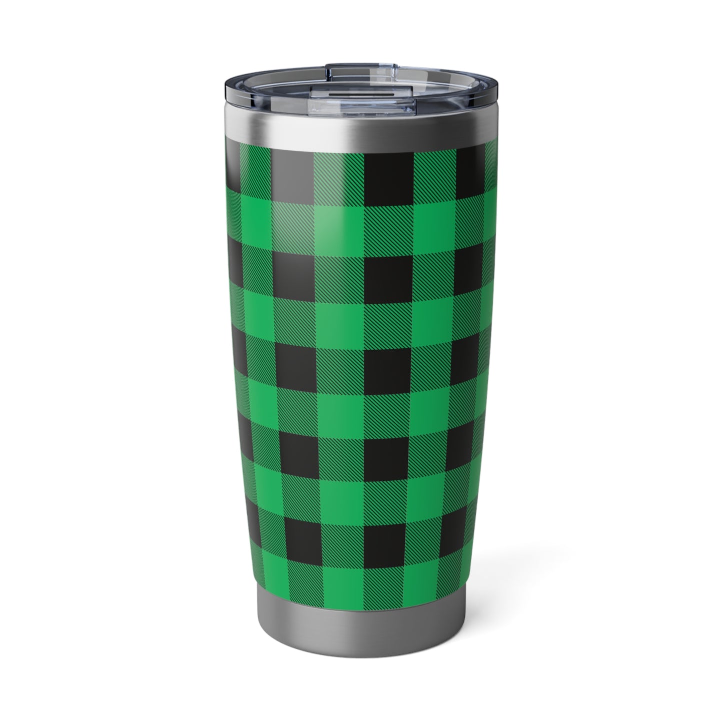 Green and Black Buffalo Plaid 20oz Hot/Cold Tumbler Mug