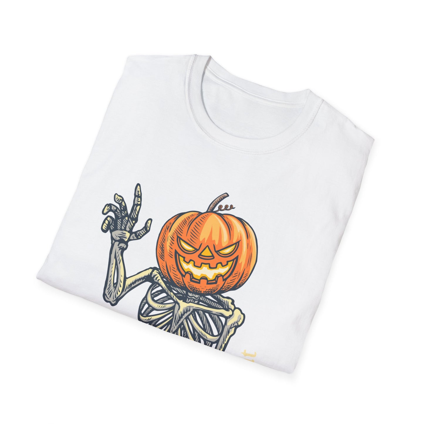Jack-o-Lantern Skeleton Halloween Tee