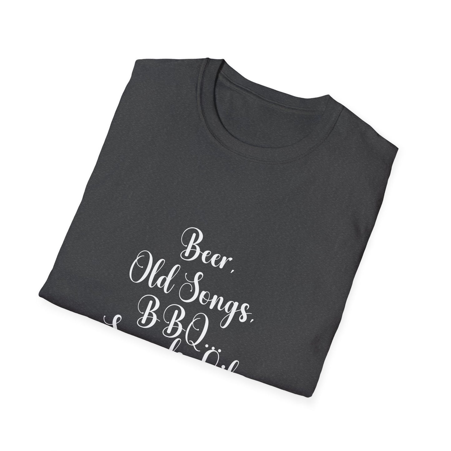 Beer, Old Songs & BBQ Dad Unisex T-Shirt