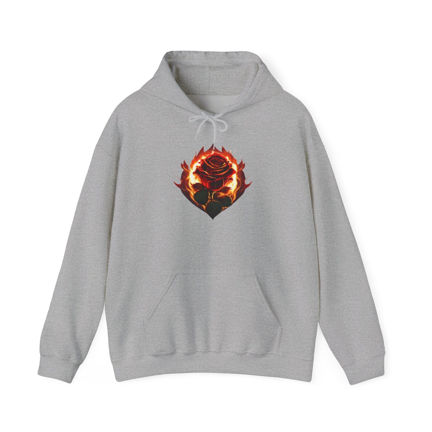 Rose and Flames Hoodie
