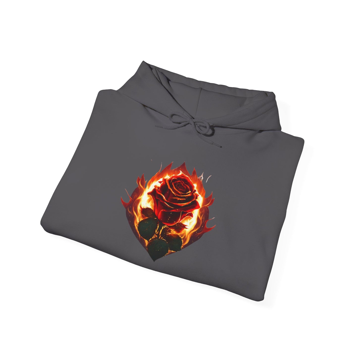 Rose and Flames Hoodie