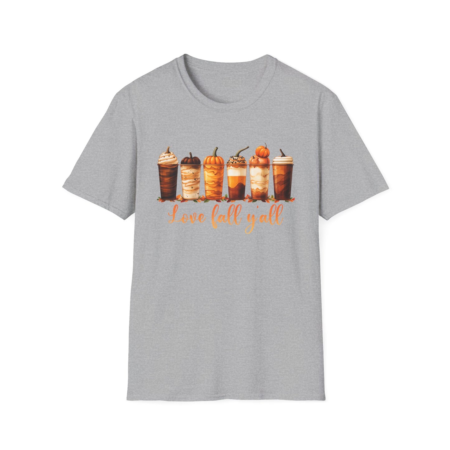 Love Fall Y'all Coffee Tee