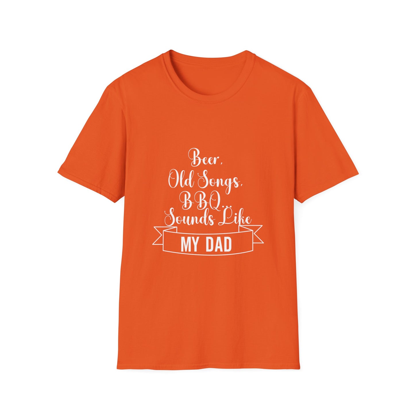 Beer, Old Songs & BBQ Dad Unisex T-Shirt