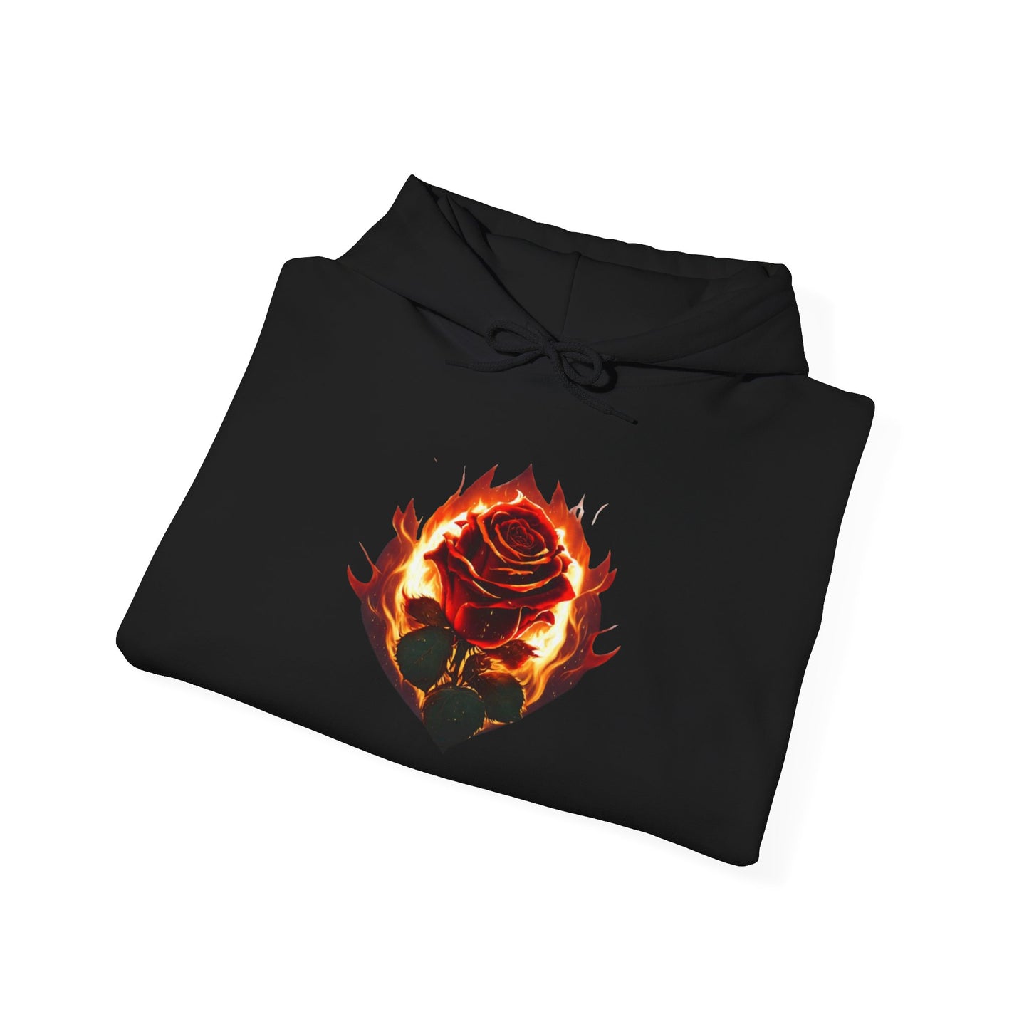 Rose and Flames Hoodie