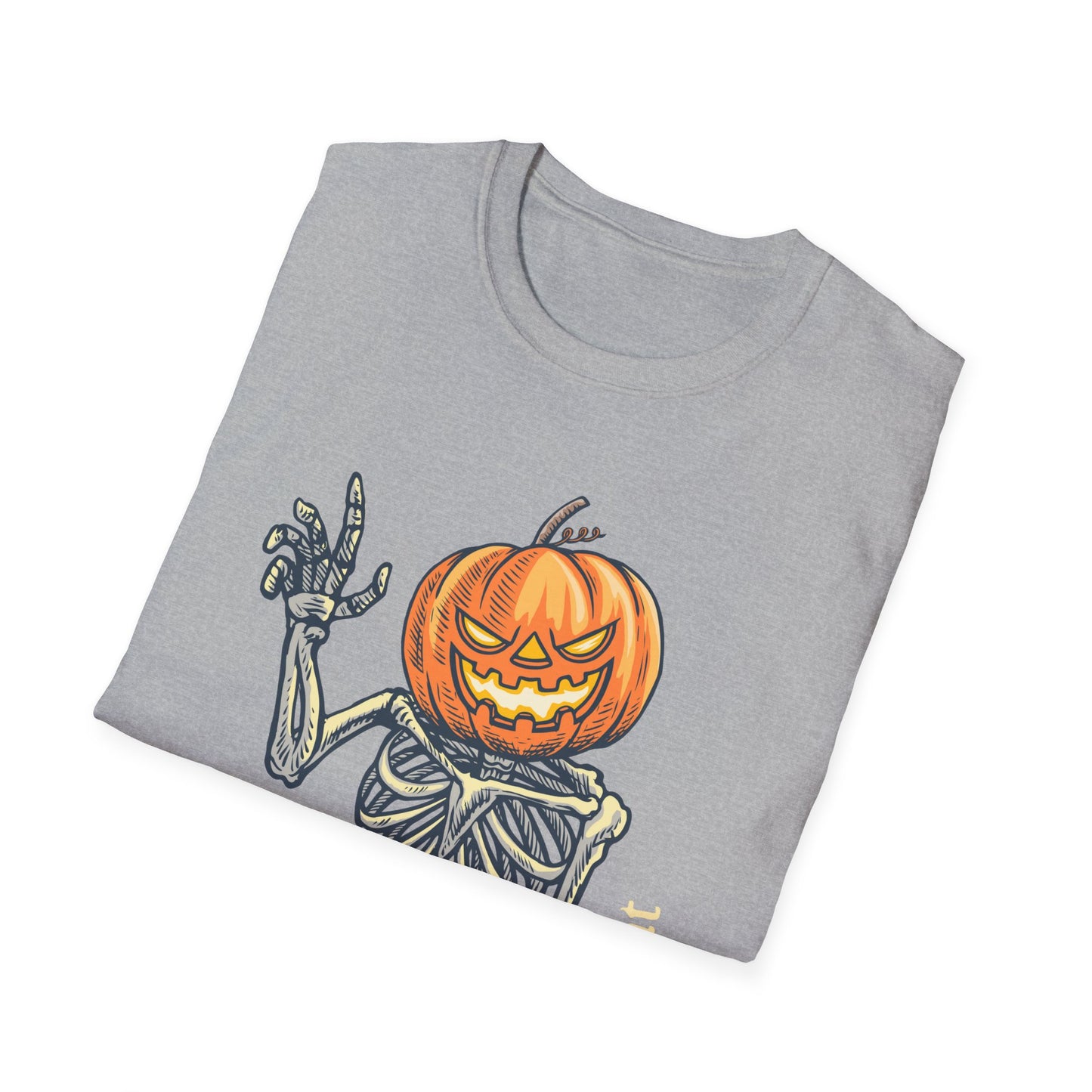Jack-o-Lantern Skeleton Halloween Tee
