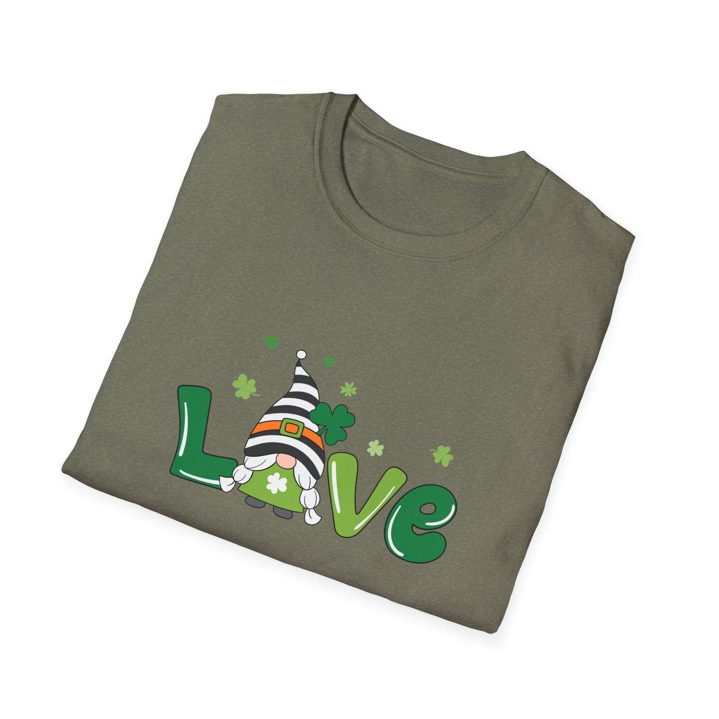 St Patrick's Day Gnome Gildan Unisex Cotton Tee