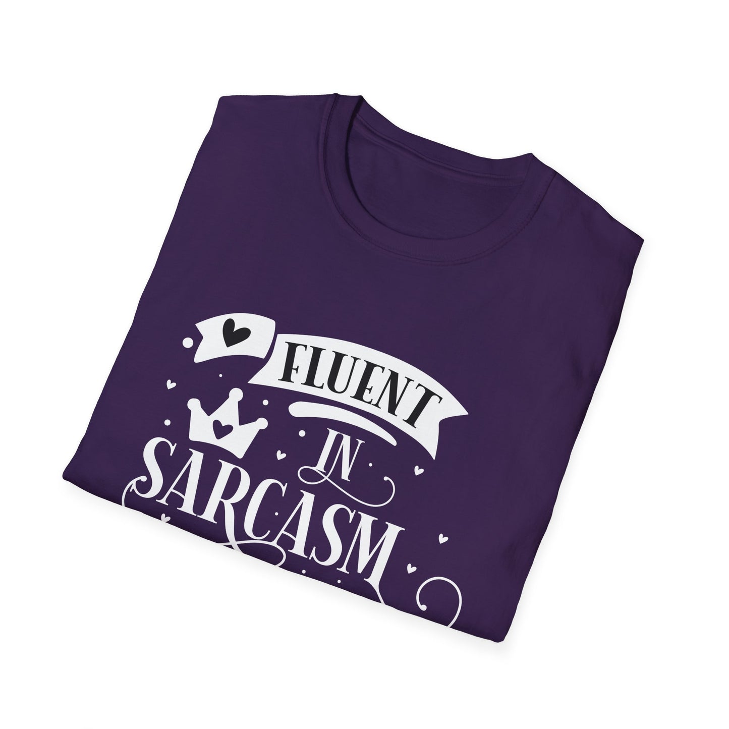 Fluent in Sarcasm & Cuss Words Unisex Cotton Tee
