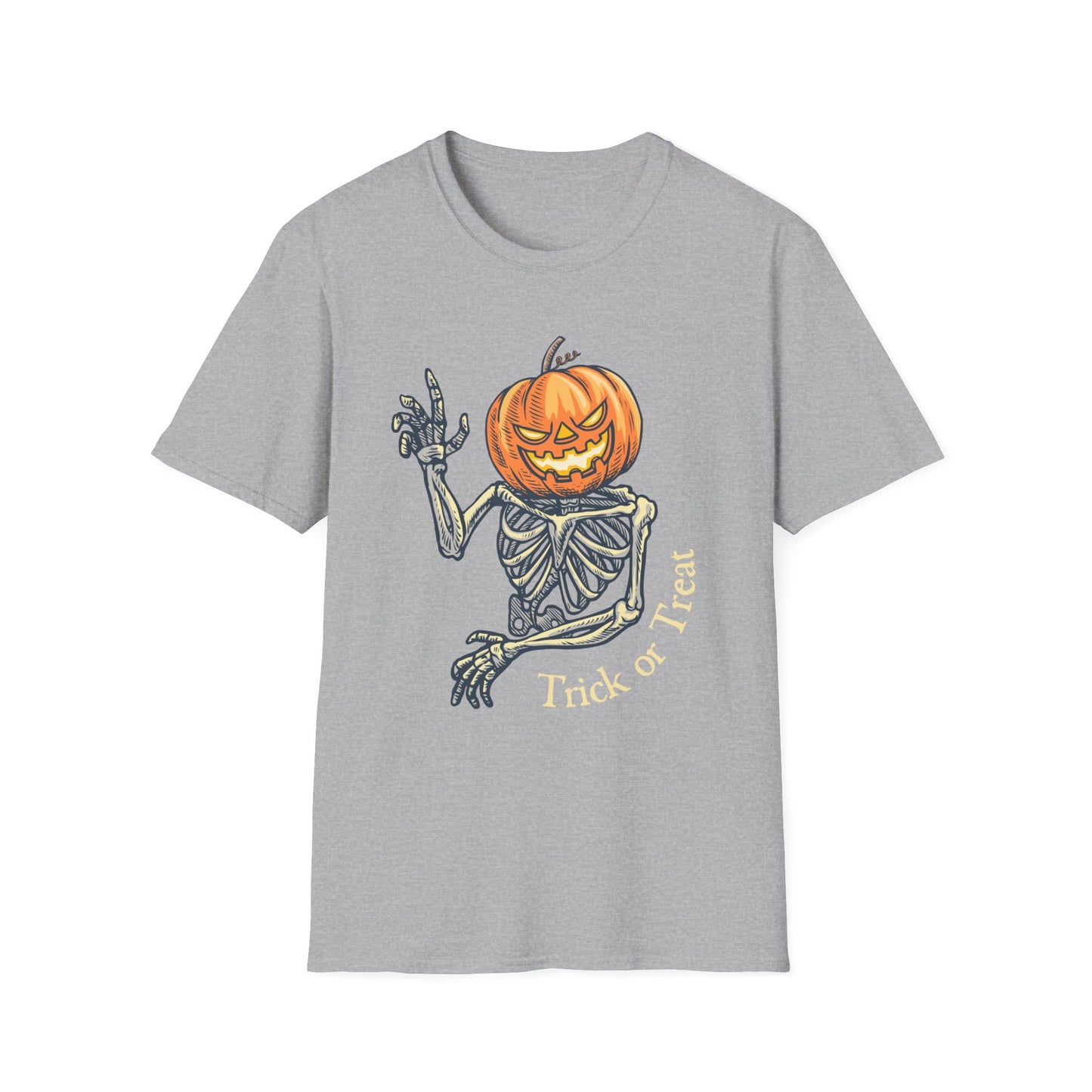 Jack-o-Lantern Skeleton Halloween Tee