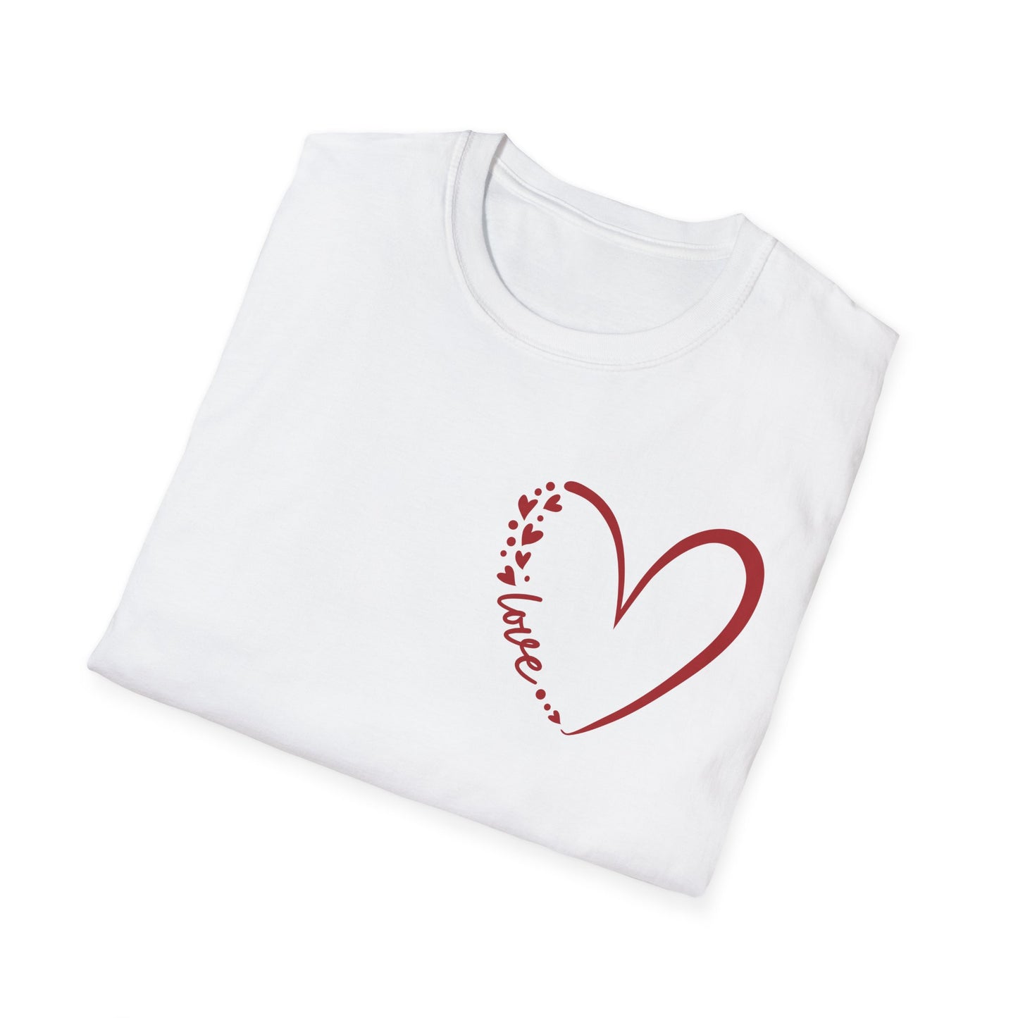 Love Script Heart Unisex Tee