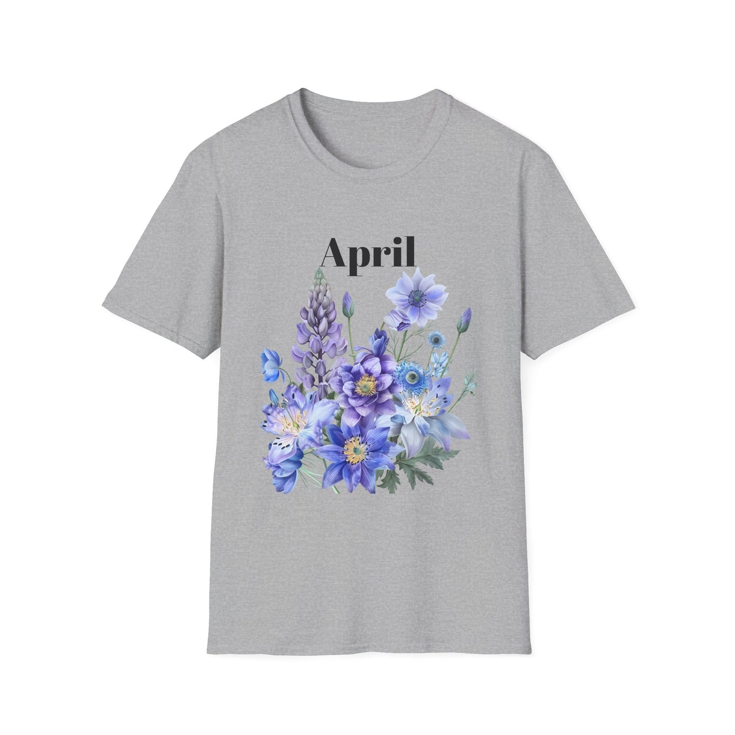 Birth Month Flower Unisex Tee - April