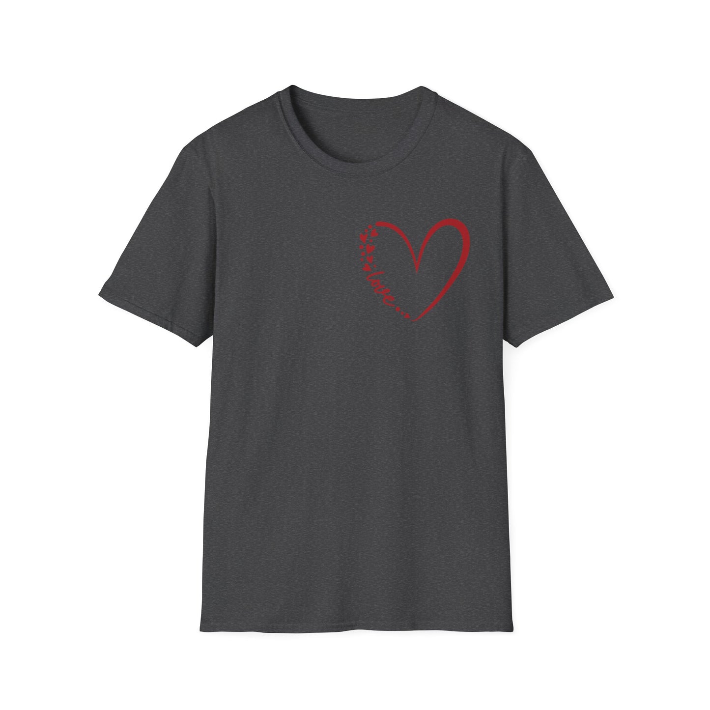Love Script Heart Unisex Tee