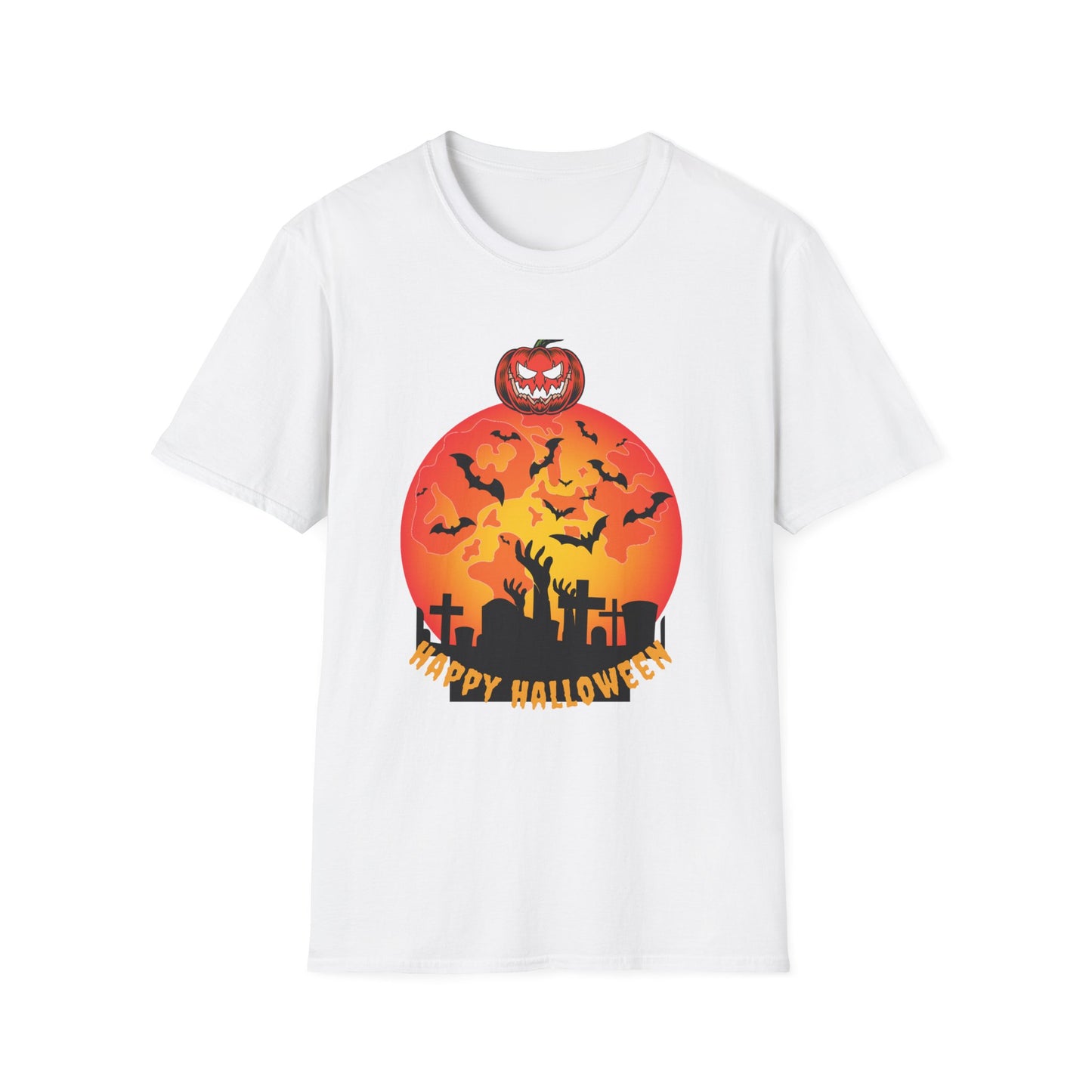 Halloween Graveyard Sunset T-Shirt