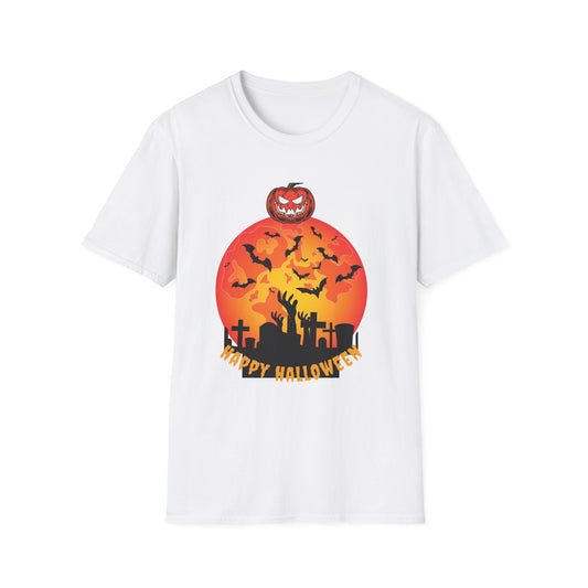 Halloween Graveyard Sunset T-Shirt