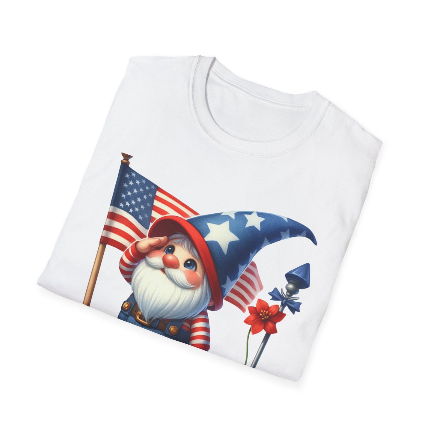 Patriotic Gnome Unisex Heavy Cotton Tee
