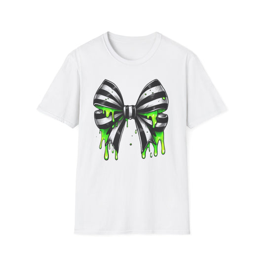 Halloween Striped Bow Tee