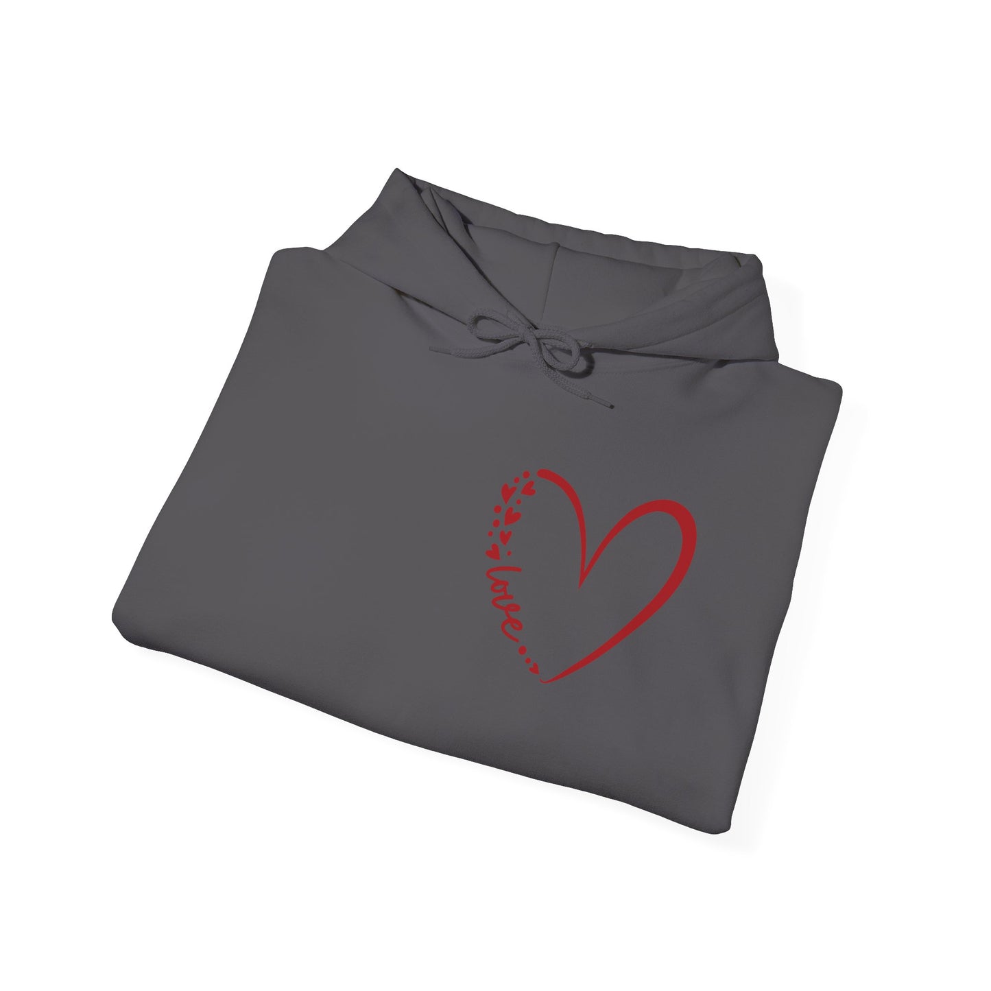 Love Script Heart Unisex Hoodie