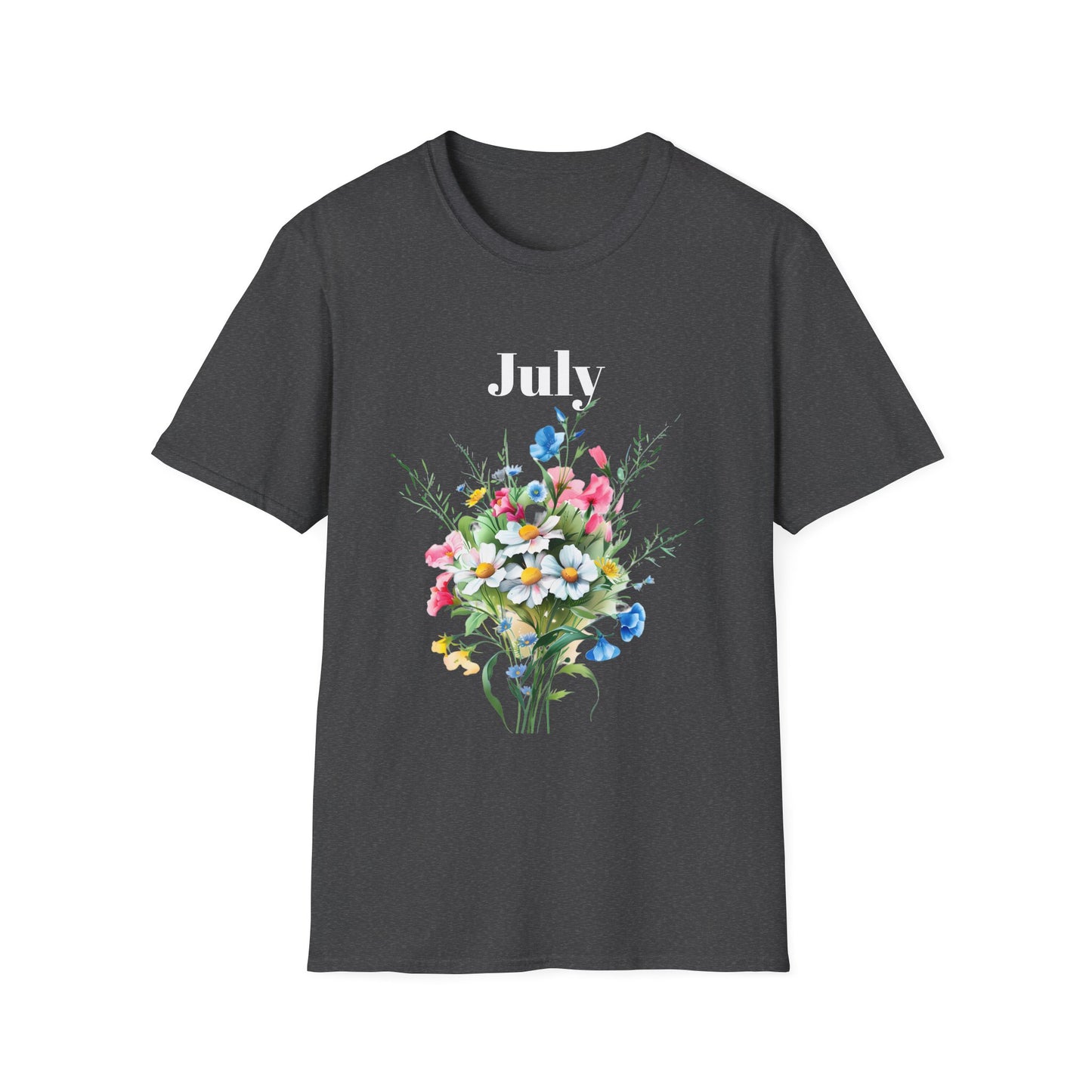 Birth Month Flower Unisex Tee - July