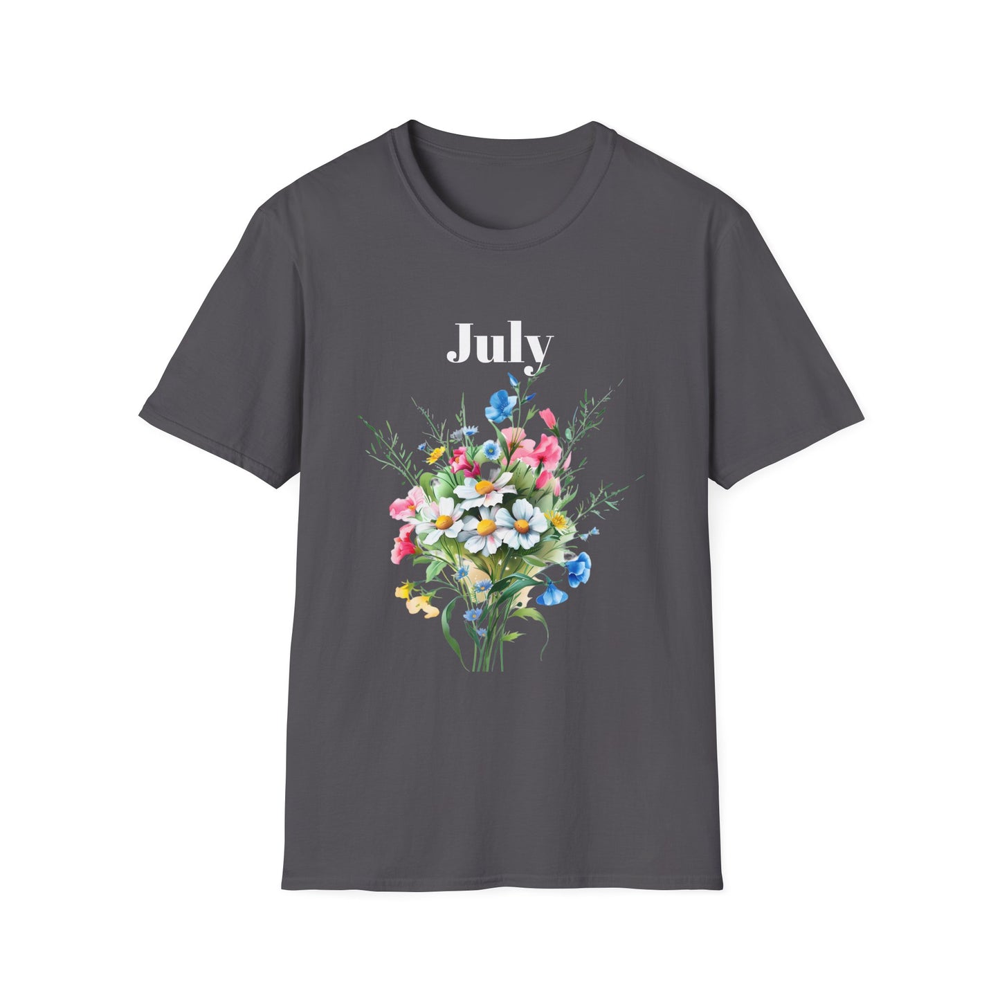 Birth Month Flower Unisex Tee - July