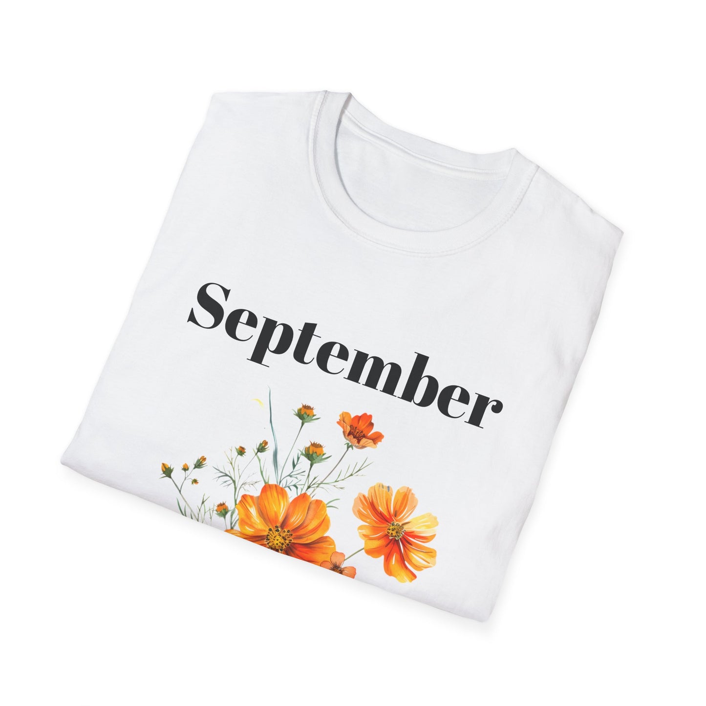 Birth Month Flower Unisex Tee - September