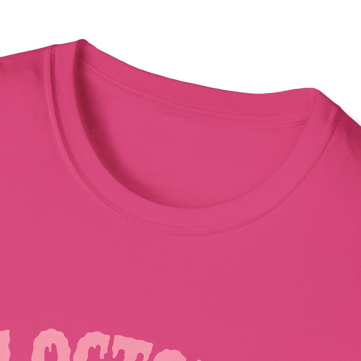 In October We Wear Pink Ghost Breast Cancer Awareness Tee