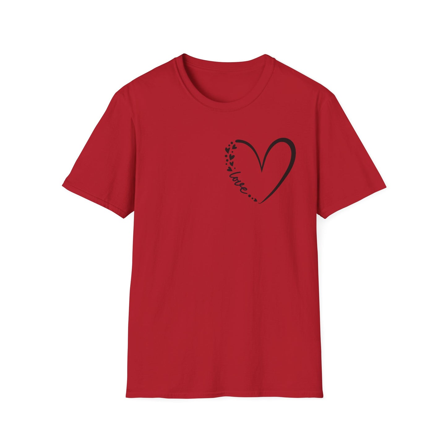 Love Script Heart Unisex Tee