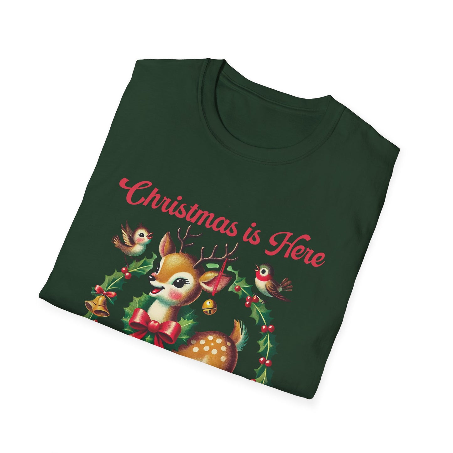 Retro Christmas Deer Tee
