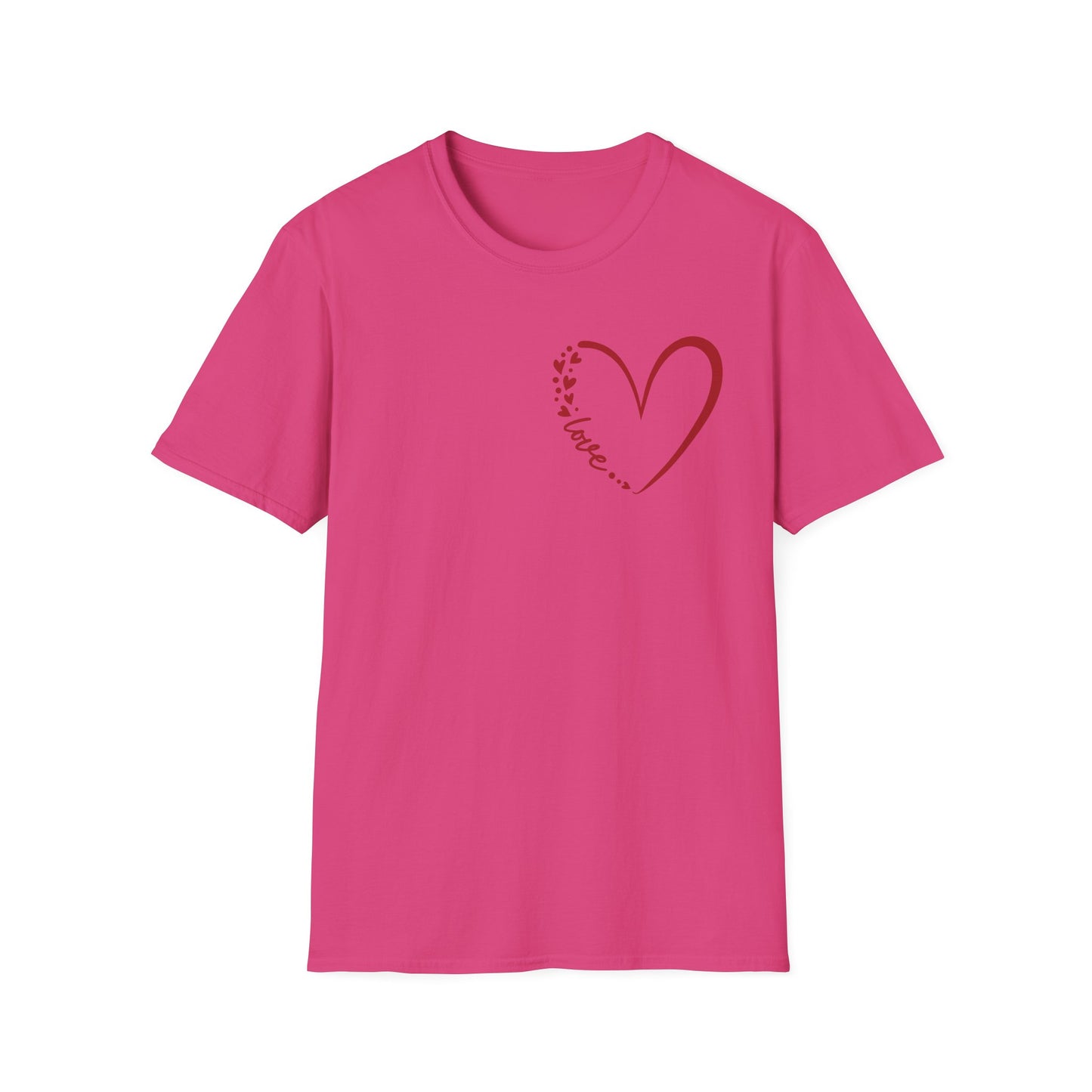 Love Script Heart Unisex Tee
