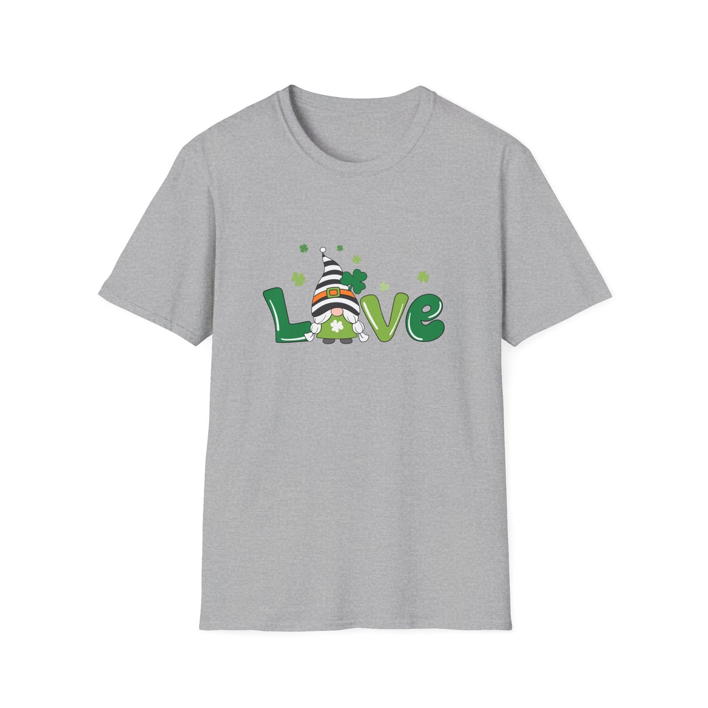 St Patrick's Day Gnome Gildan Unisex Cotton Tee