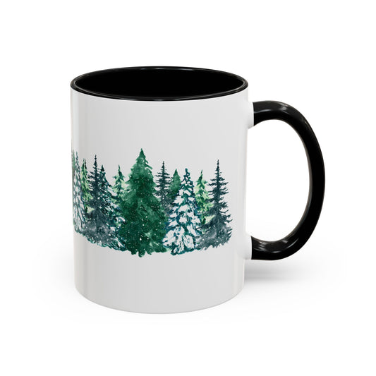 Winter Trees Accent Coffee Mug (11, 15oz)