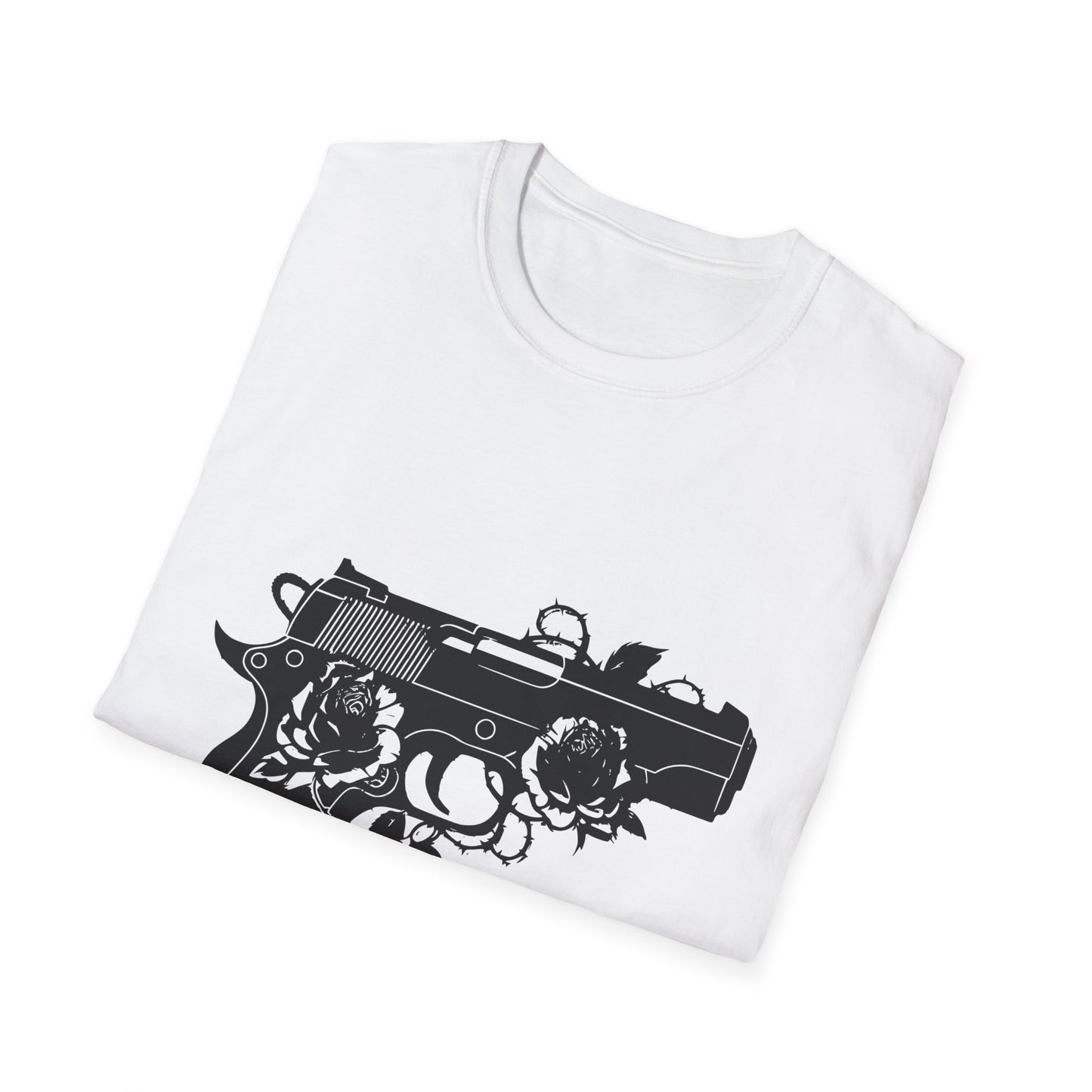 Pistol & Roses Unisex Cotton Tee