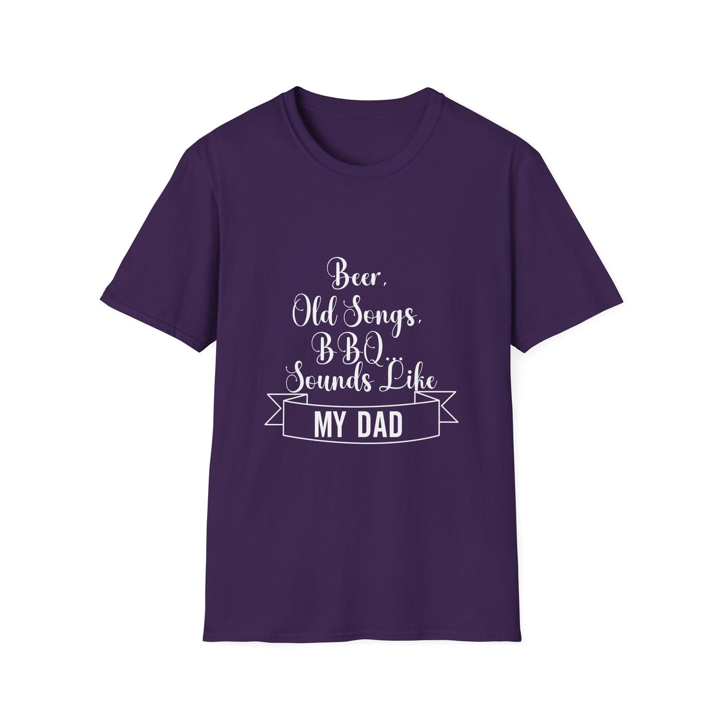 Beer, Old Songs & BBQ Dad Unisex T-Shirt
