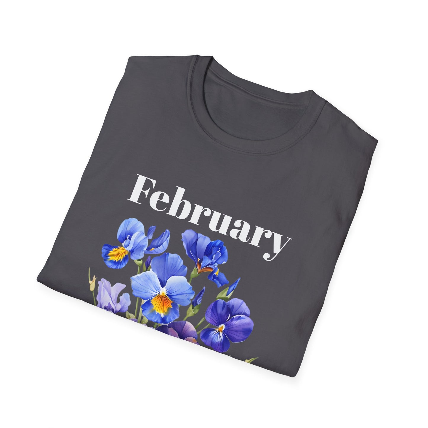 Birth Month Flower Unisex Tee - February