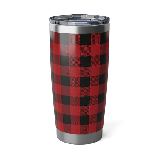 Red and Black Buffalo Plaid 20oz Hot/Cold Tumbler Mug