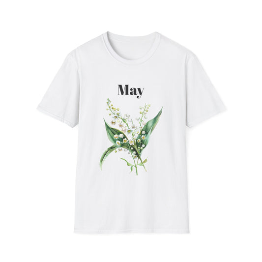 Birth Month Flower Unisex Tee - May