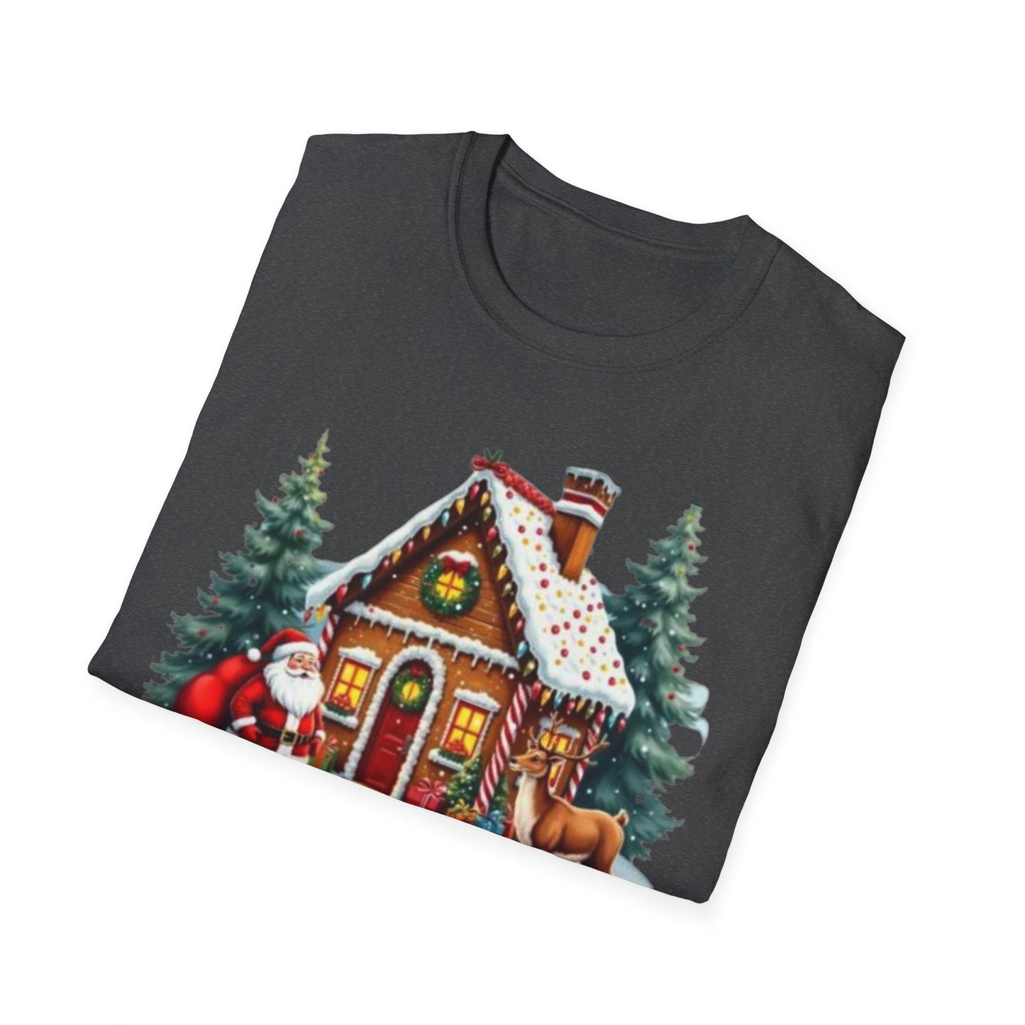 Christmas Santa Reindeer Unisex Tee