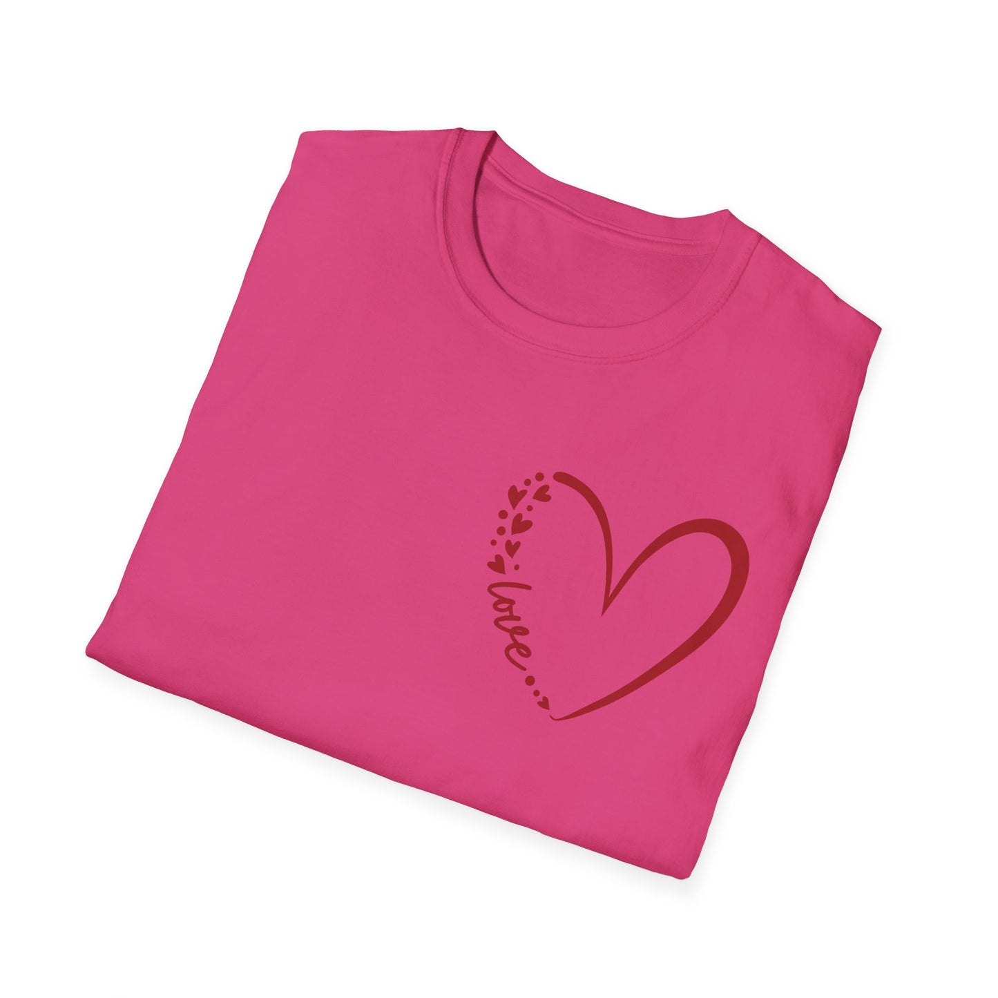Love Script Heart Unisex Tee