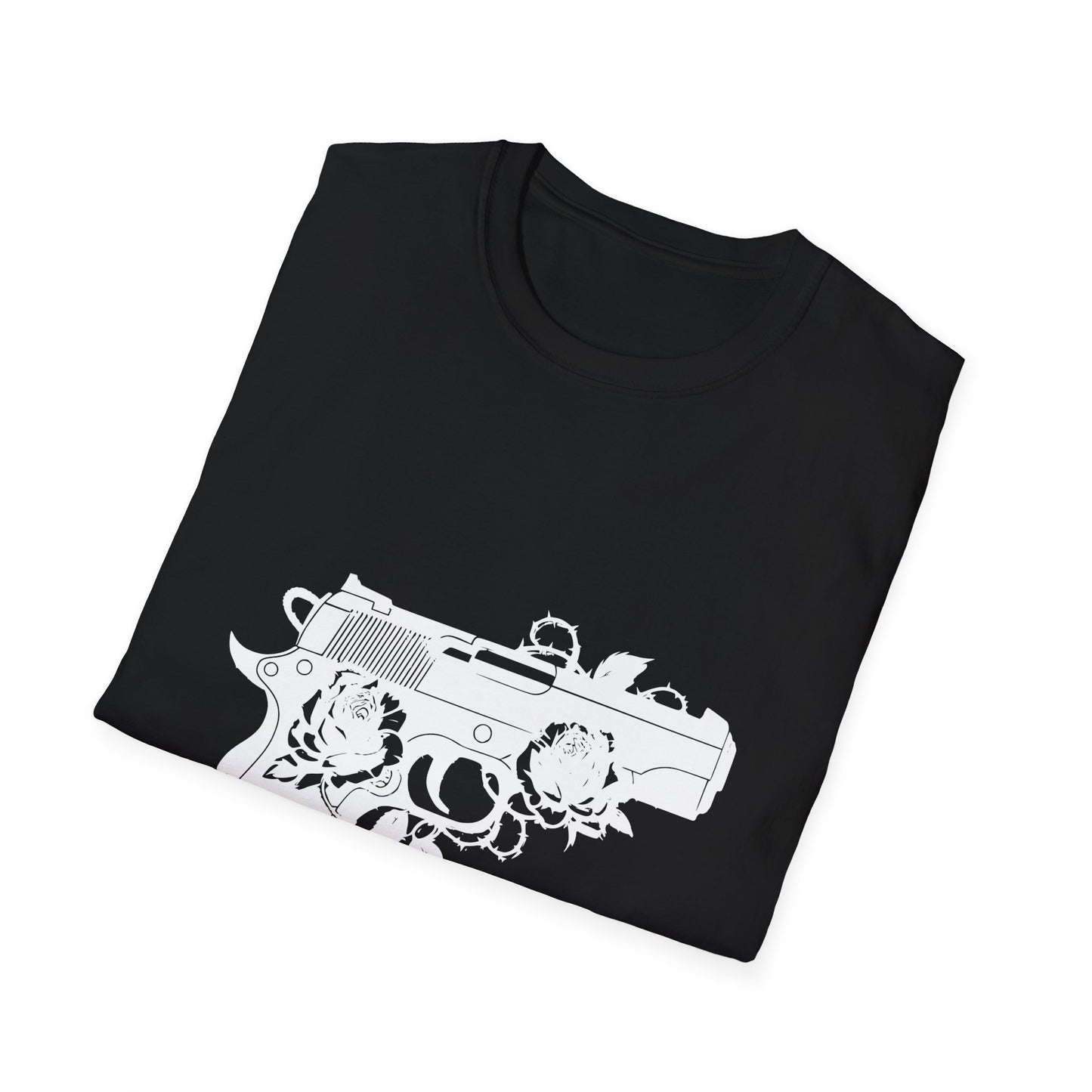 Pistol & Roses Unisex Cotton Tee
