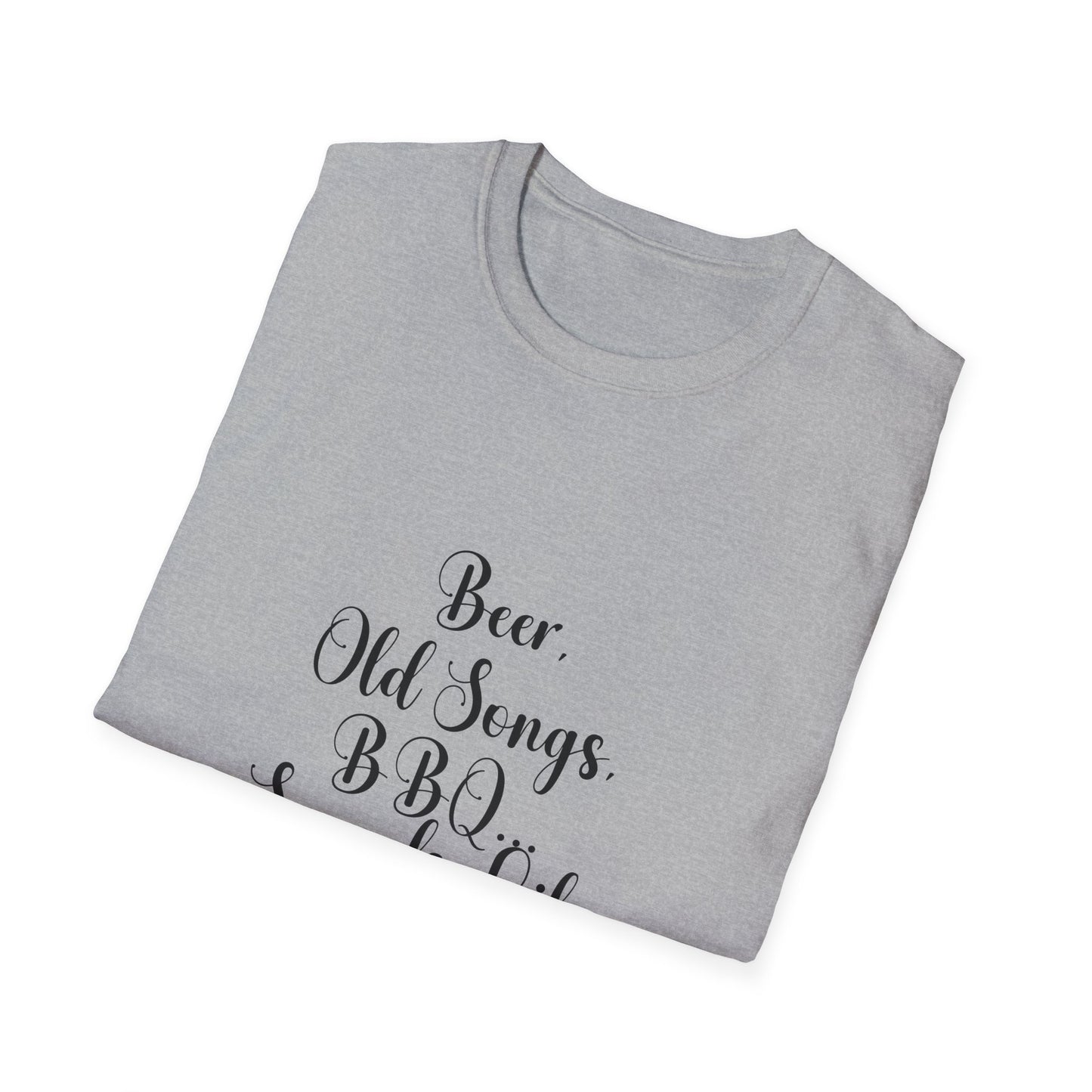 Beer, Old Songs & BBQ Dad Unisex T-Shirt