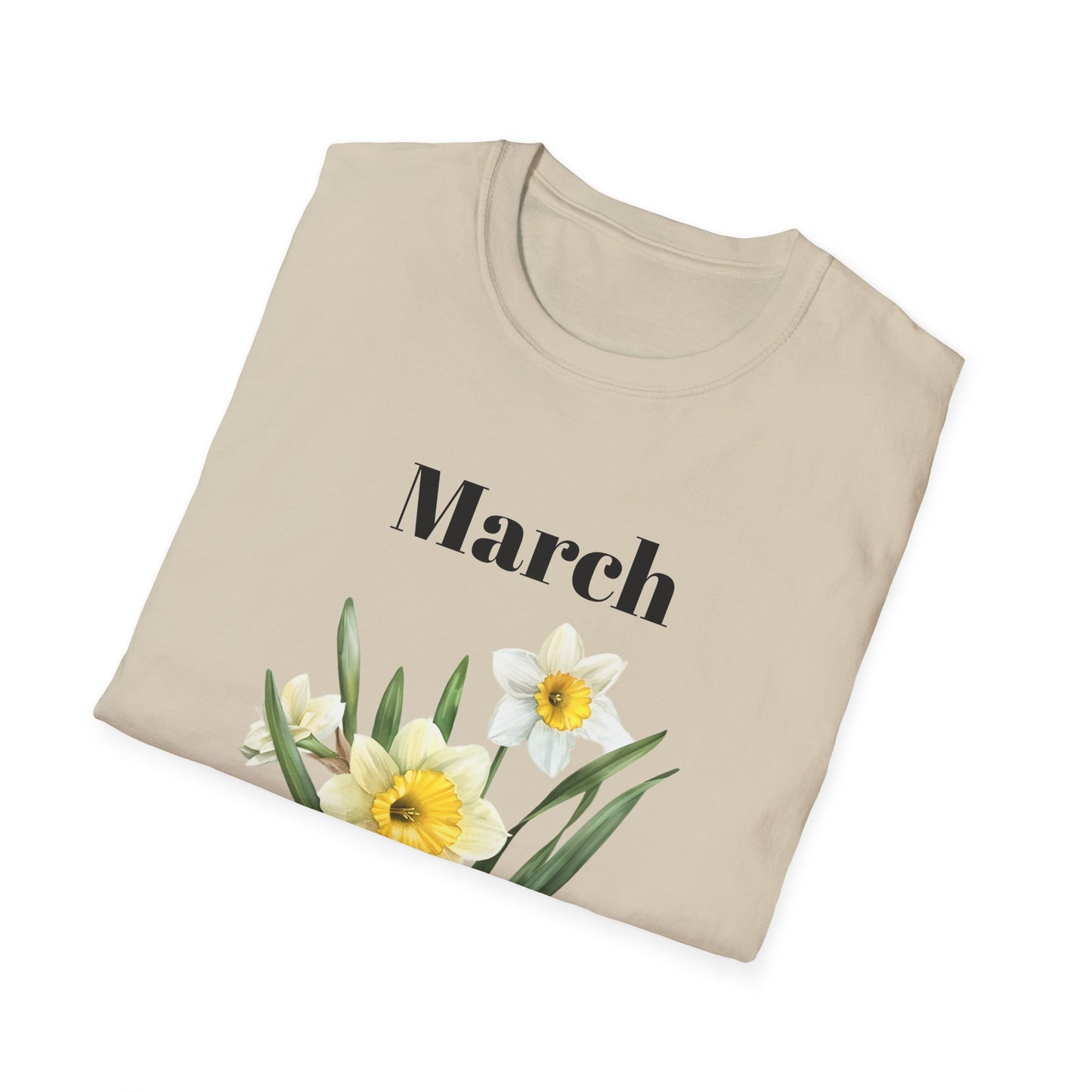 Birth Month Flower Unisex Tee - March