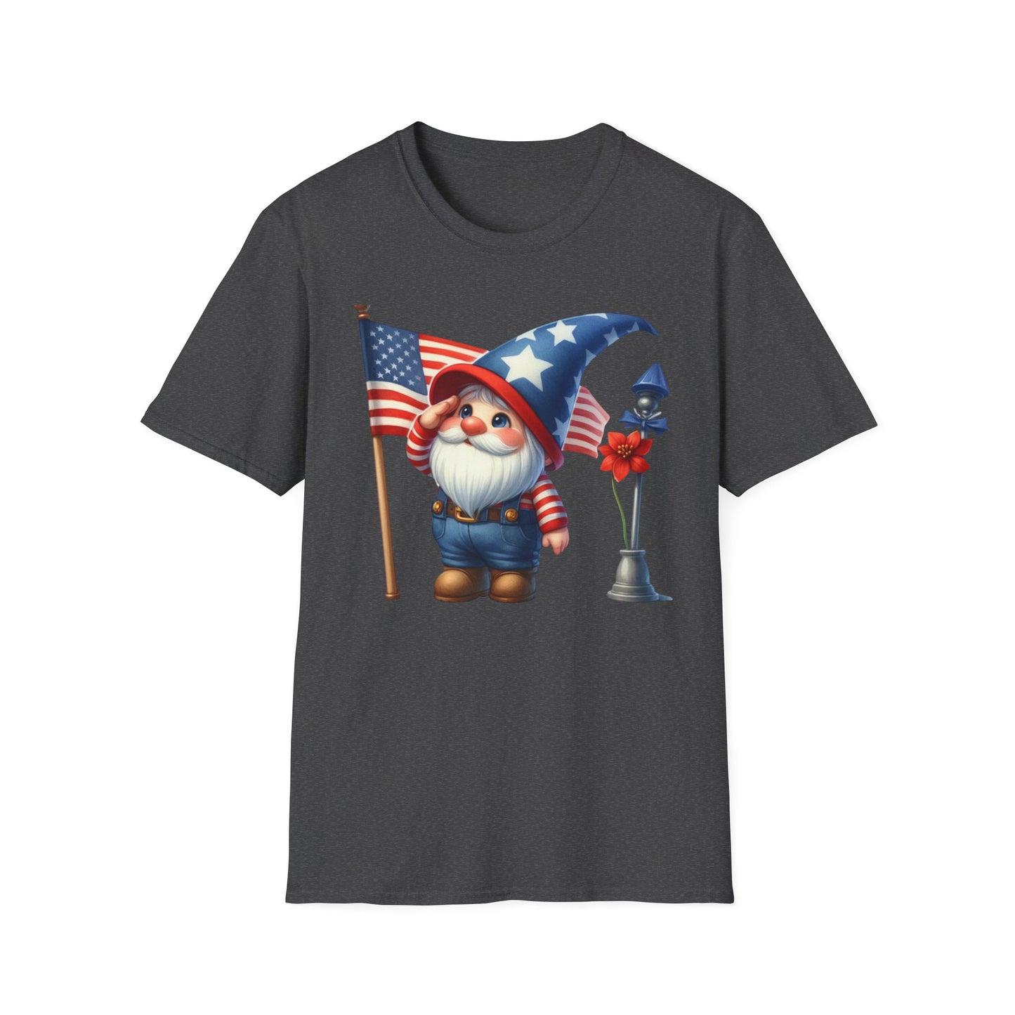 Patriotic Gnome Unisex Heavy Cotton Tee