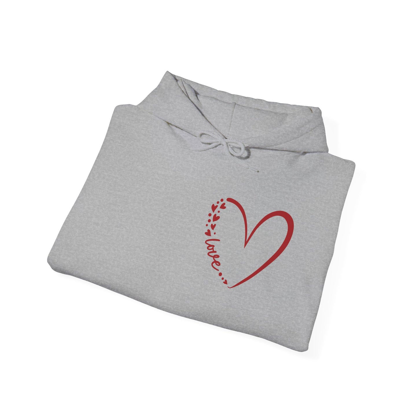 Love Script Heart Unisex Hoodie