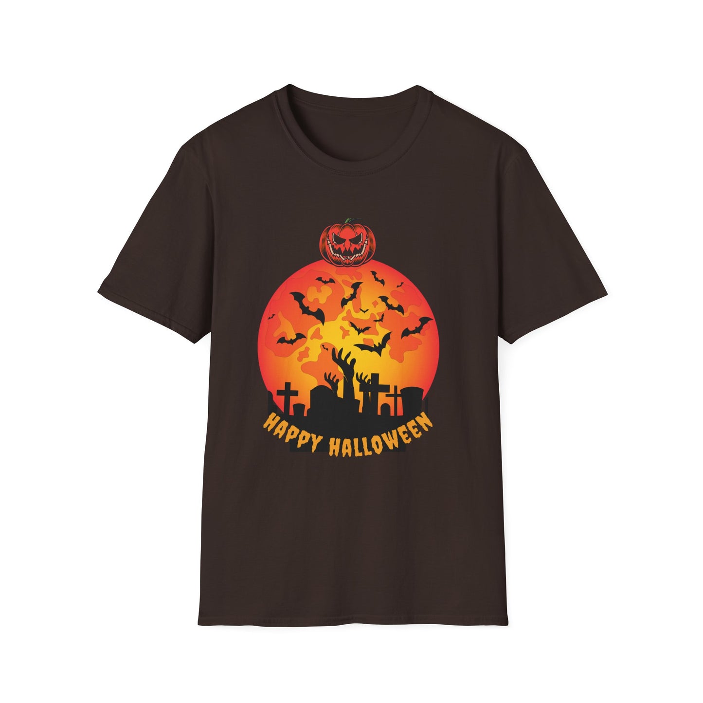 Halloween Graveyard Sunset T-Shirt