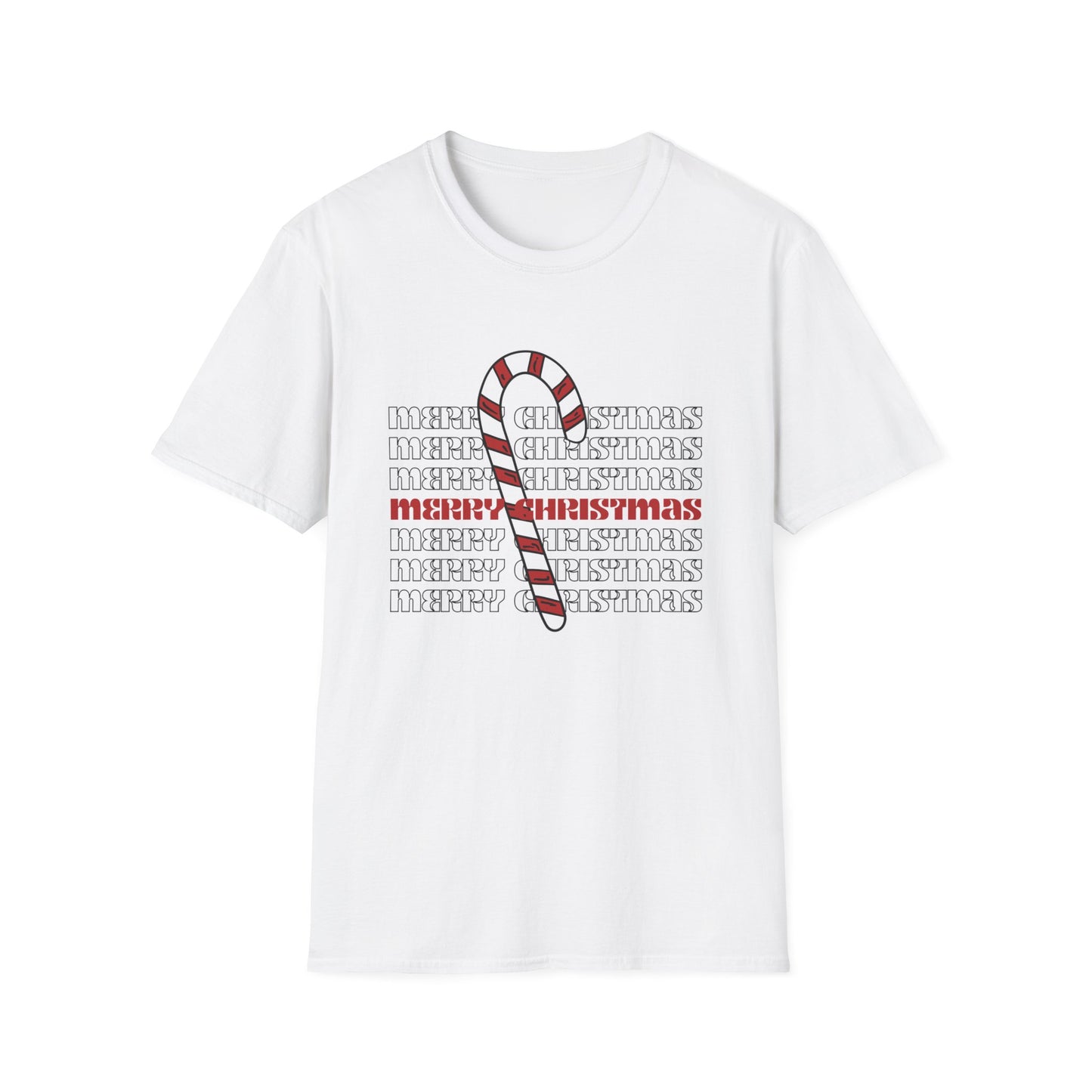 Merry Christmas Candy Cane Tee